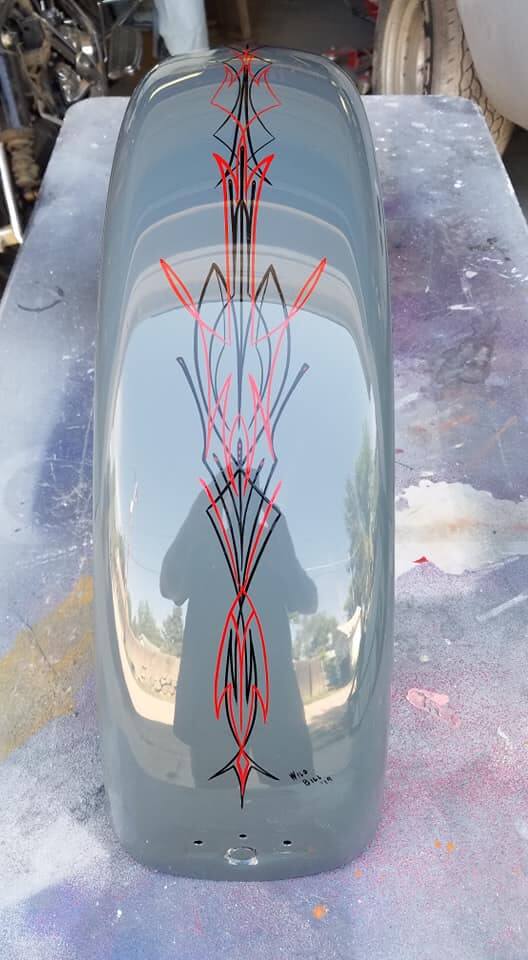 Tamco Paint Brush FX Outline Black and Lazer Red on Motorcycle Parts