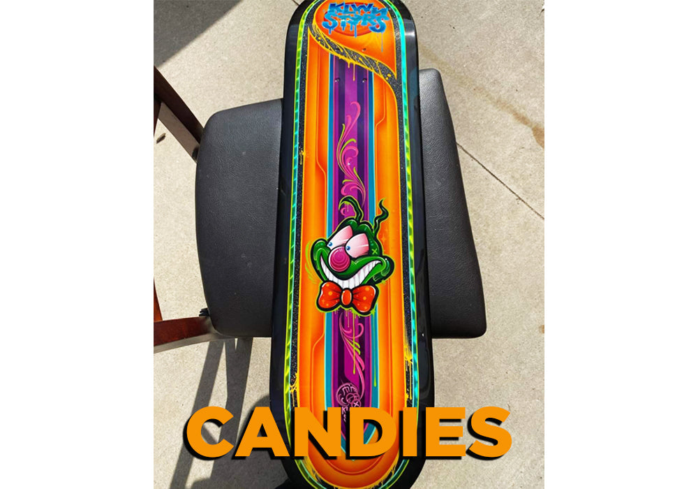 Tamco Paint Tangerine Candy Concentrate in Skateboard