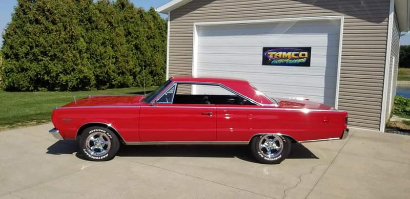 Tamco Paint Chrysler Scorch Red in 1966 Plymouth Satellite