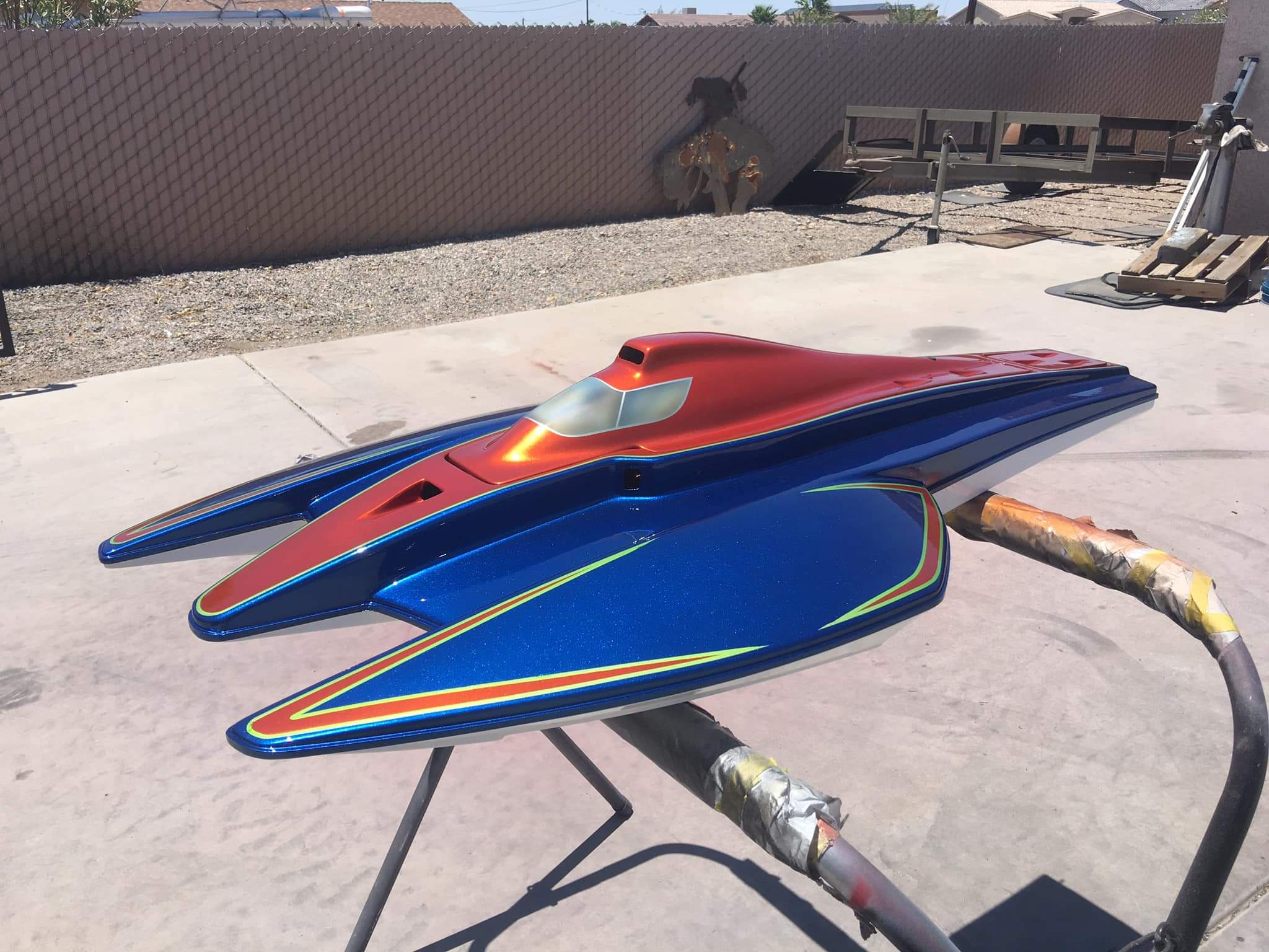 Tamco Paint Blazin Blue in Remote-Controlled Boat