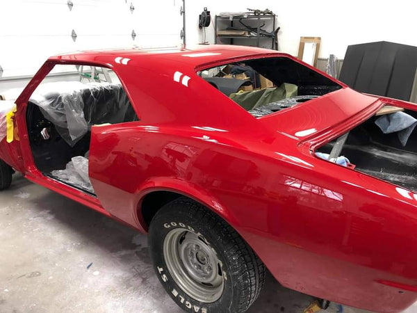 Tamco Paint Chrysler Viper Red in 1969 Chevrolet Camaro