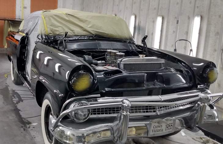 Tamco Paint Black Onyx in 1955 Ford Crown Victoria