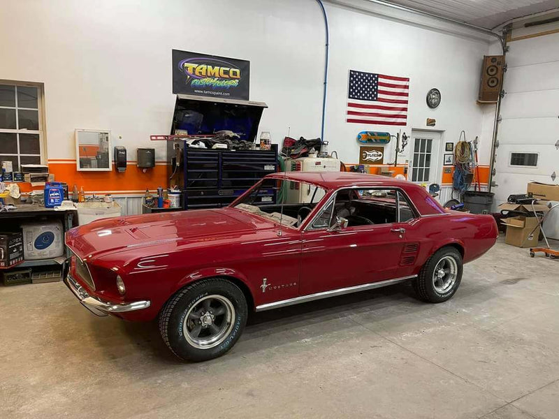 Tamco Paint Ford Candy Apple Red in 1967 Ford Mustang