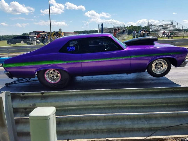Tamco Paint Purple Pop Pearl in 1972 Chevrolet Nova Pro Street