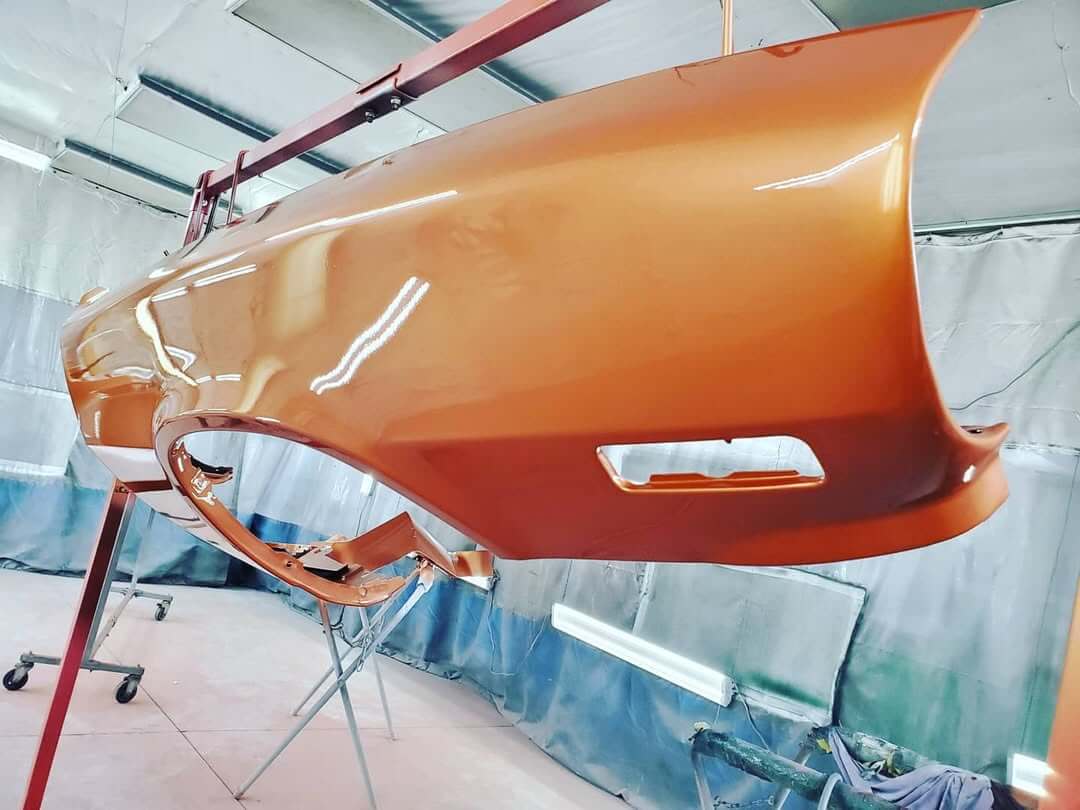 Tamco Paint GM Bittersweet Mist Metallic on 1971 Chevrolet Camaro Split Bumper
