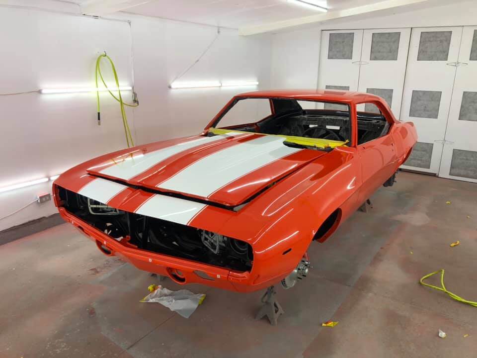 Tamco Paint GM Hugger Orange on 1969 Chevrolet Camaro