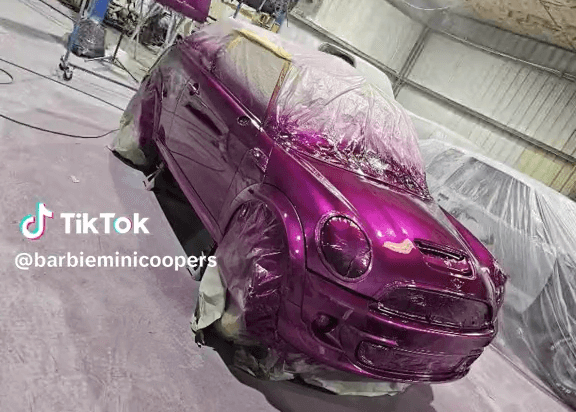 Tamco Paint Grapeness Candy Concentrate on Mini Cooper