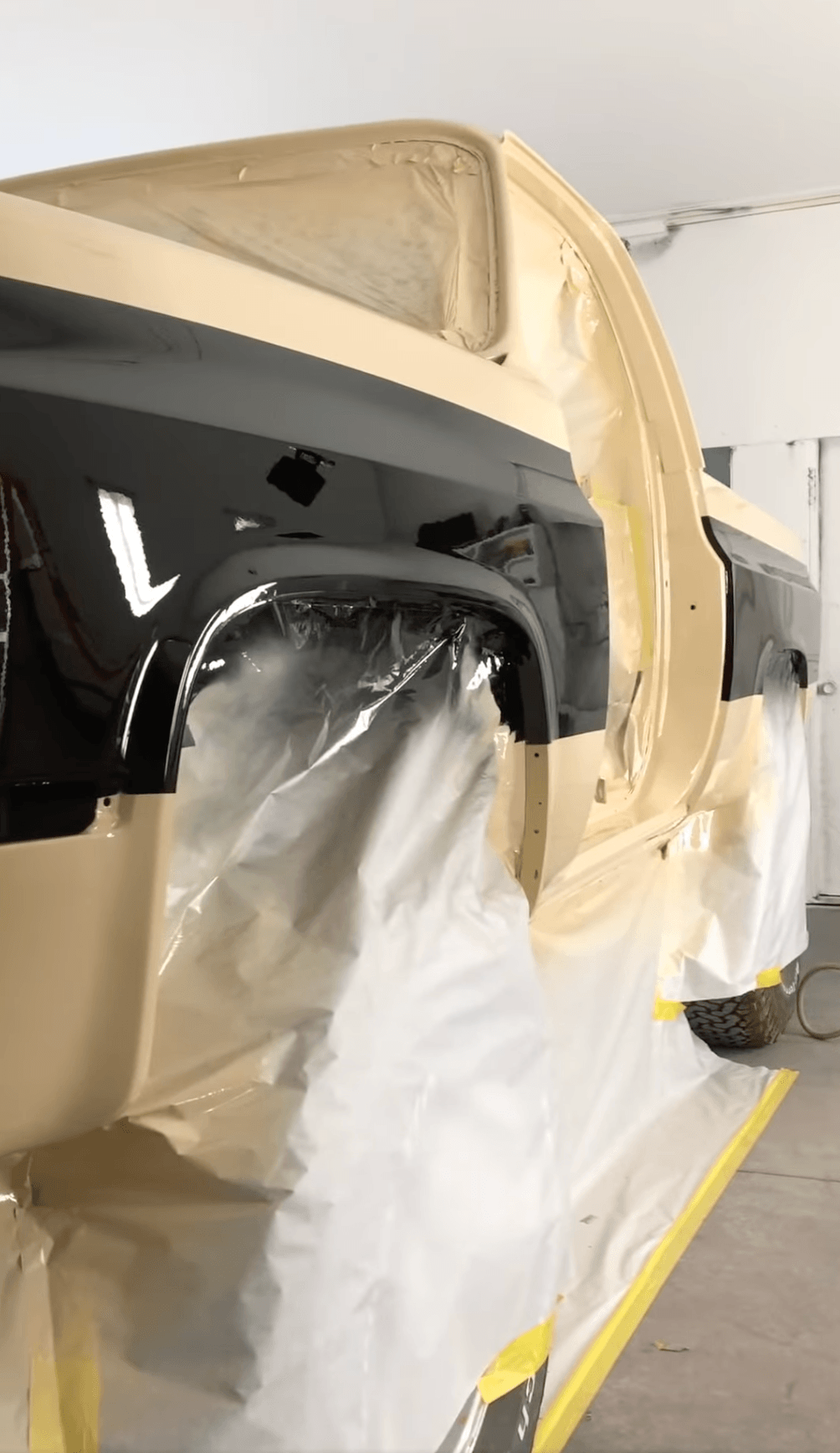 Tamco Paint HB9900 Jet Black Basecoat on Chevrolet Truck