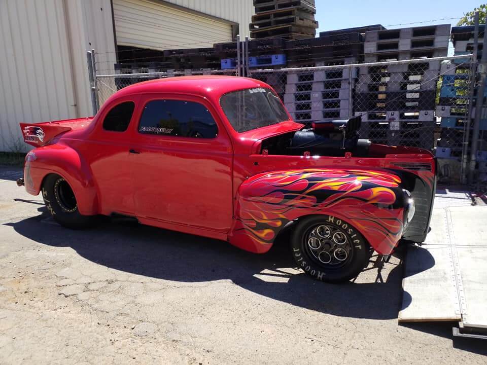 Tamco Paint HB9902 Bright Red Basecoat on 1940 Plymouth