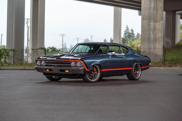 Tamco Paint Throwback Hugger Orange in 1977 Cherolet Chevelle
