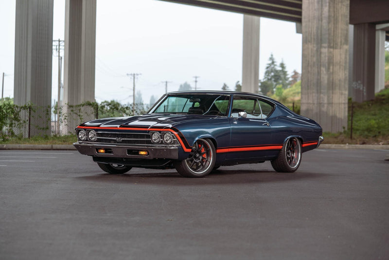 Tamco Paint Throwback Hugger Orange in 1977 Cherolet Chevelle