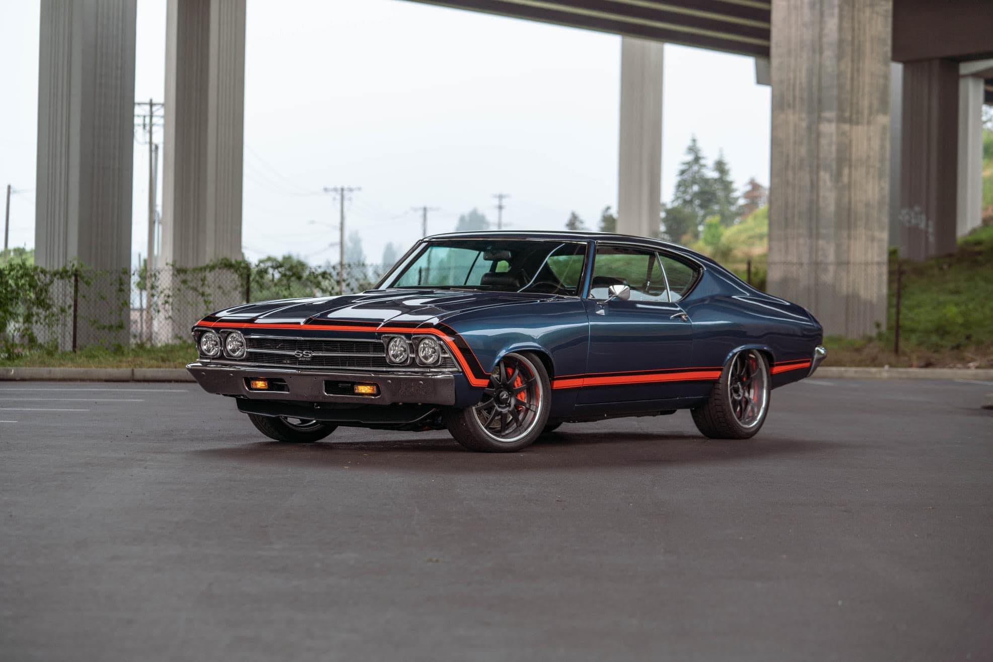 Tamco Paint Throwback Hugger Orange in 1977 Cherolet Chevelle