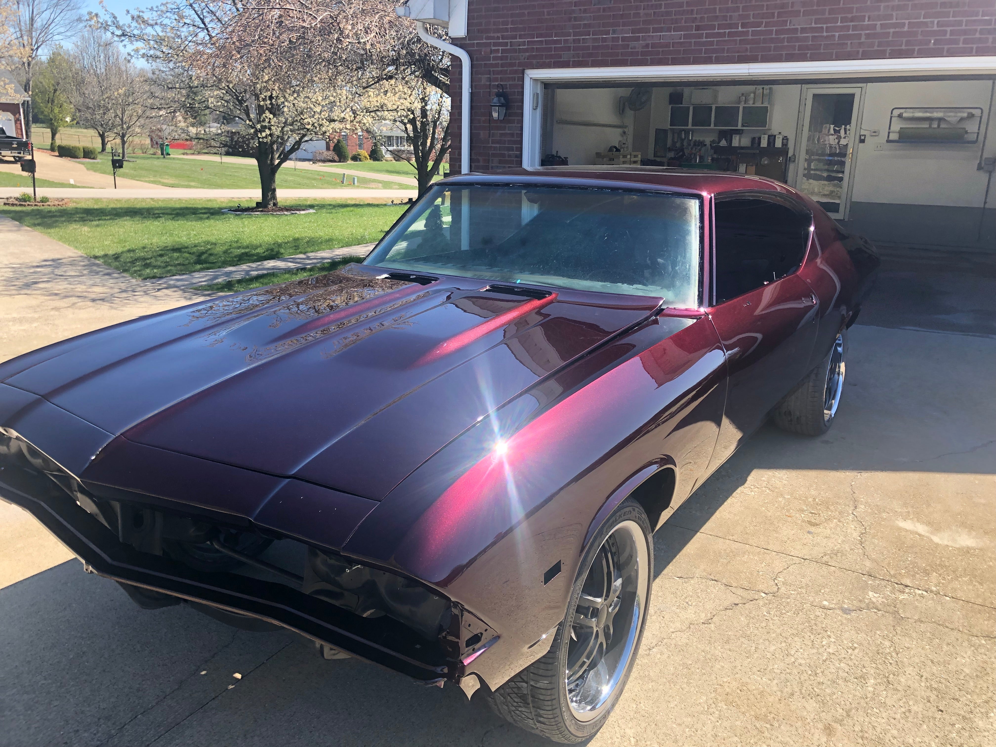 Tamco Paint Cabernet Candy Pearl Basecoat in 1968 Chevrolet Chevelle