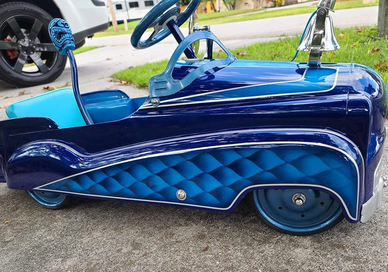 Tamco Paint Liberty Blue & Caribbean Current Pearl in Lowrider Pedal Car