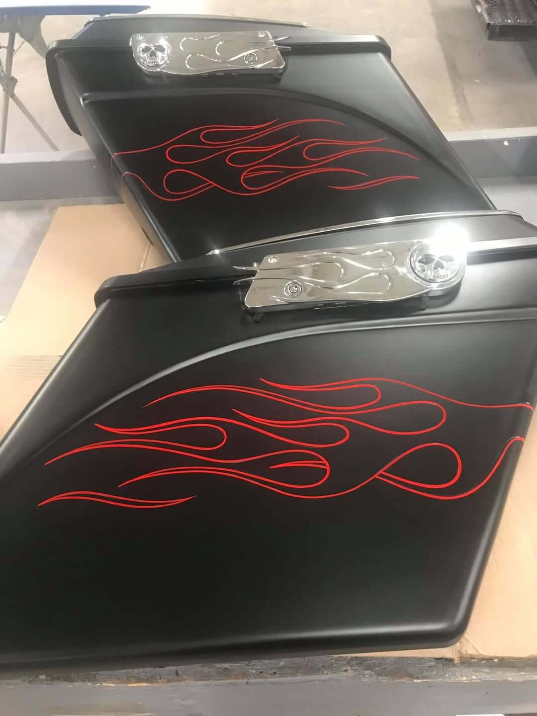 Tamco Paint Brush FX Pinstriping Lazer Red on Motorcycle Part