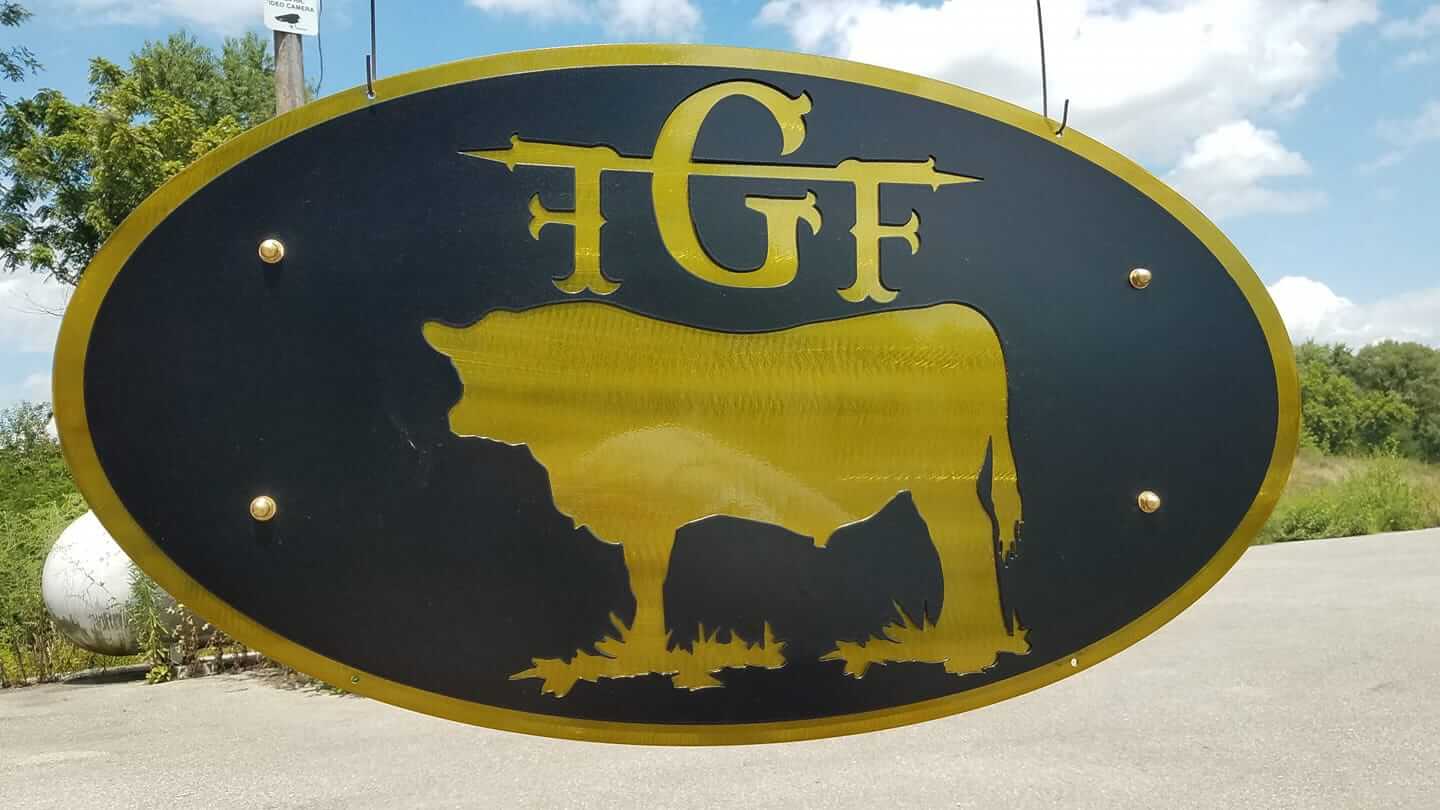 Tamco Paint Lemonade Candy Concentrate in a Farm Sign