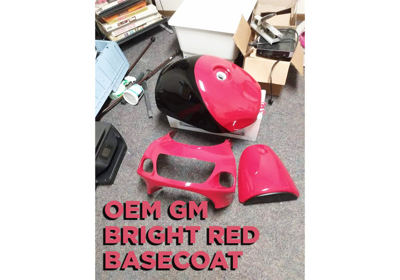 OEM GM BRIGHT RED BASECOAT | HC2104 | MOTORCYCLE PIECES
