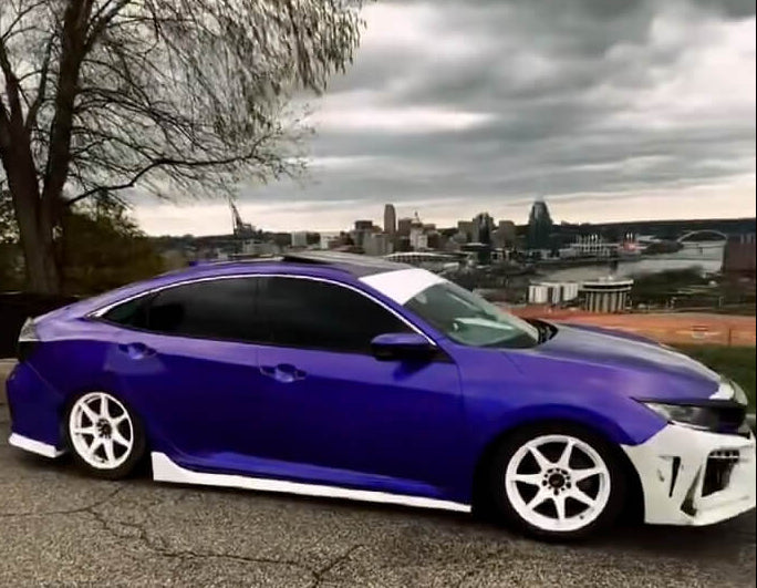 Tamco Paint Purple Pop Pearl on Honda Civic