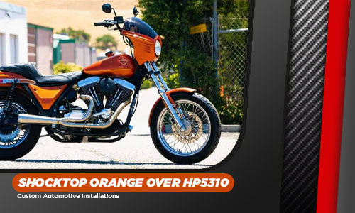 SHOCKTOP ORANGE OVER HP5310 | HC2104 HIGH SOLIDS CLEARCOAT | MOTORCYCLE | EVIL 1 KUSTOMS