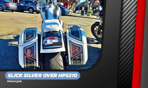 SLICK SILVER OVER HP5310 | HC2104 HIGH SOLIDS CLEARCOAT | MOTORCYCLE