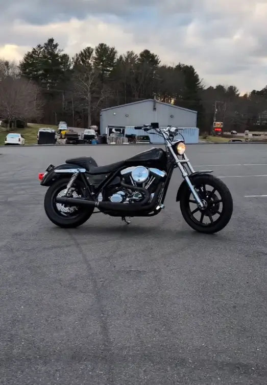 Tamco Paint Sinister Triple Reboot Green on 1994 Harley-Davidson FXLR