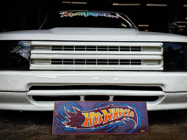 Tamco Paint HC2104 High Solids Clearcoat on Hot Wheels Sign