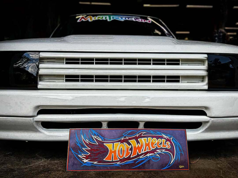 Tamco Paint HC2104 High Solids Clearcoat on Hot Wheels Sign