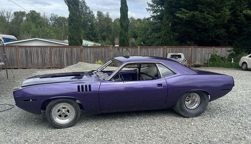 Tamco Paint Throwback Plum Crazy in 1974 Plymouth Barracuda