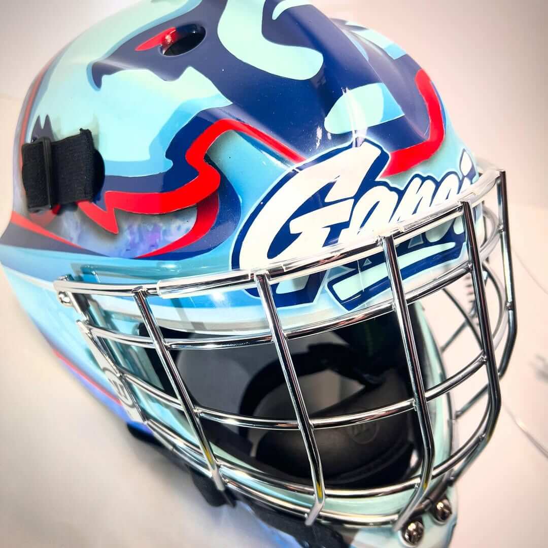 Tamco Paint Custom Color Starberry in Goalie Helmet