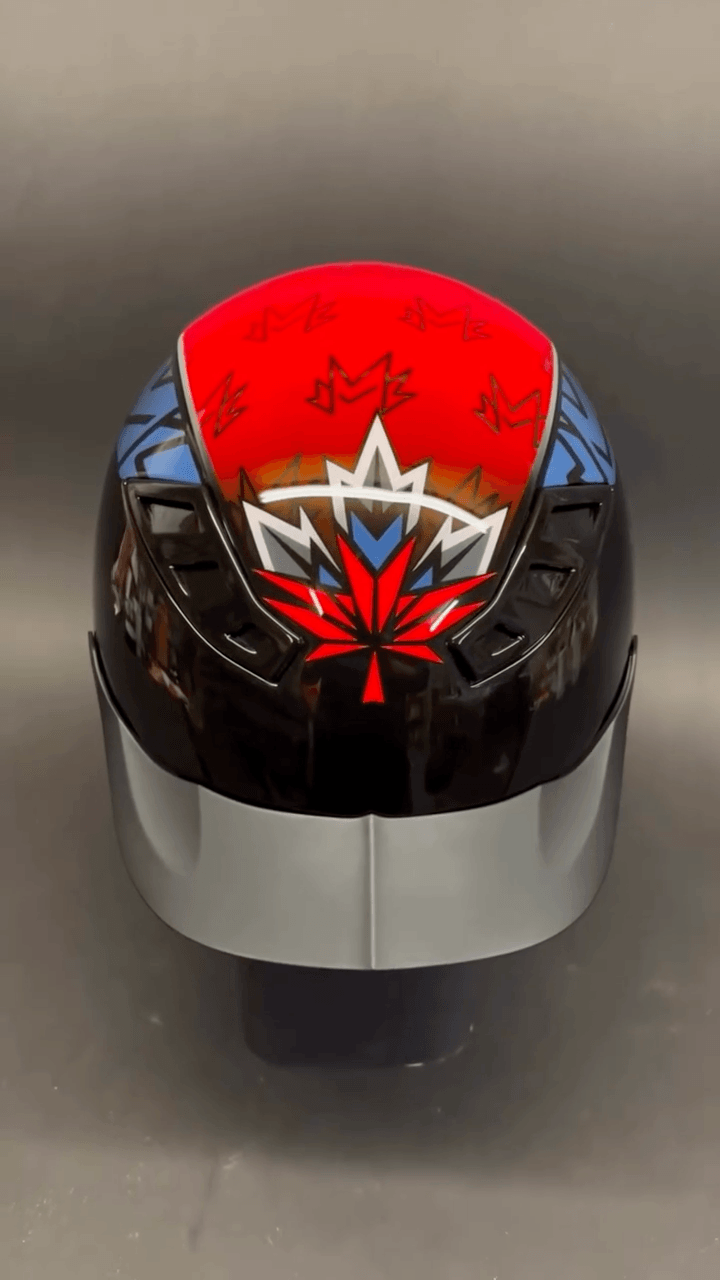 Tamco Paint Tamco Intensities on Olympic Equestrian Helmet