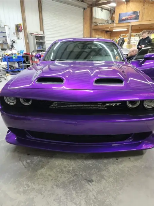 Tamco Paint Violent Violette in Dodge Challenger Hellcat