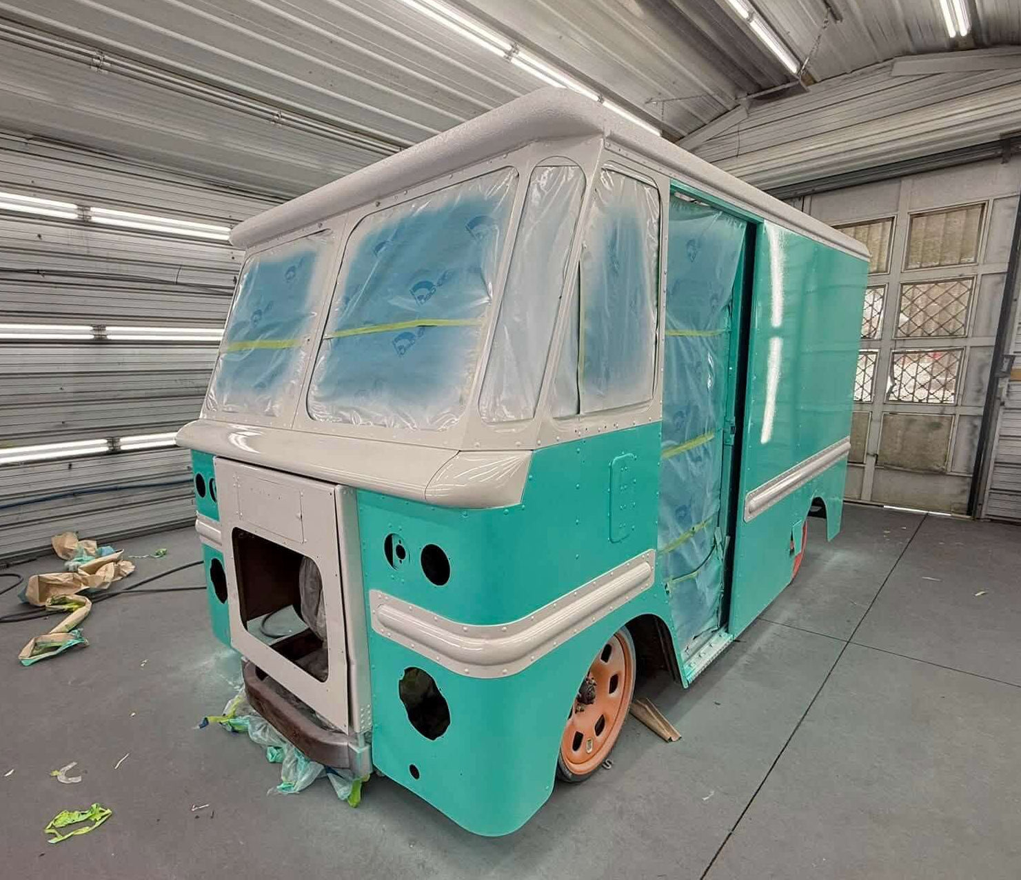 Tamco Paint Winter Green Pearl AG Series Single Stage on 1961 Ford Box Truck