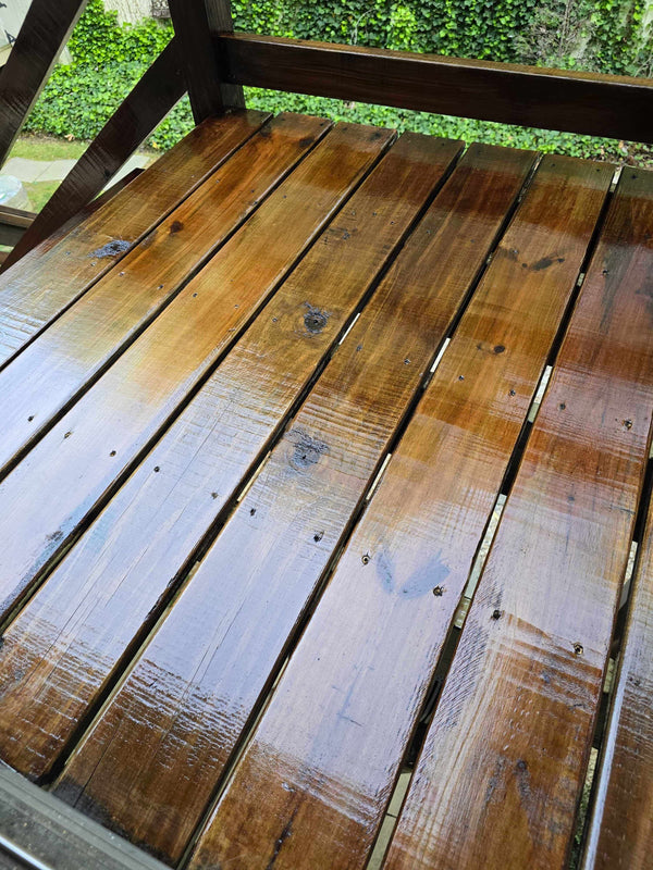 Tamco Paint Woodland Stain on Wooden Stairs