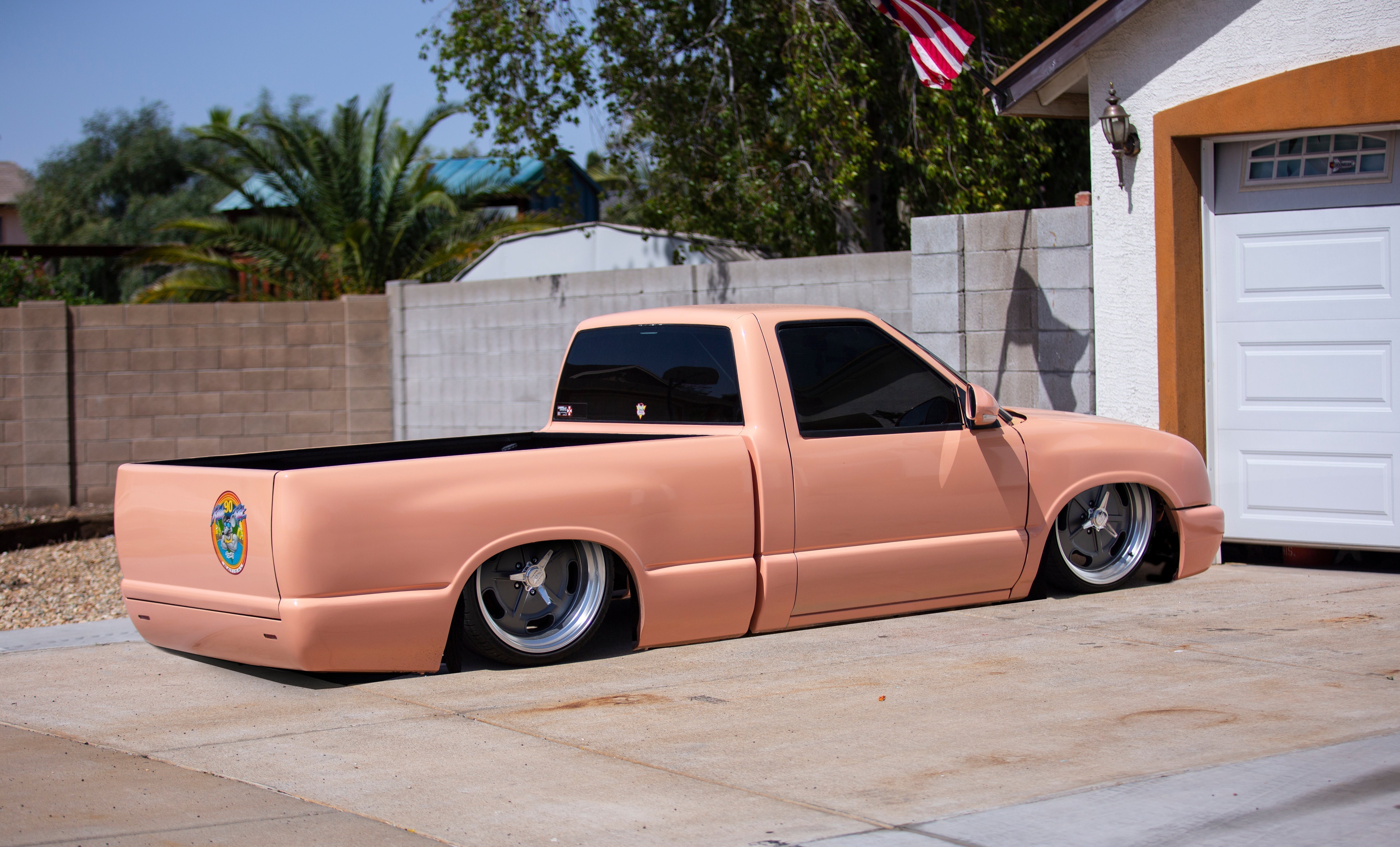 Tamco Paint Timeless Coral in 1990 Isuzu pickup truck