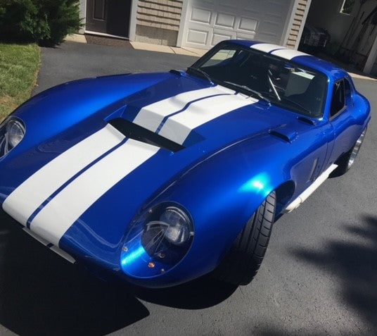 Tamco Paint Land Rover Velocity Blue Satin in Shelby Daytona Coupe