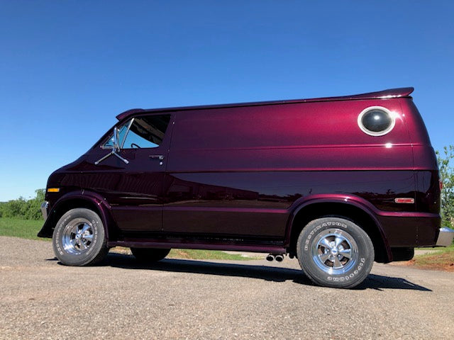 Tamco Paint Cabernet Candy Pearl Basecoat in 1970 Dodge Ram Van