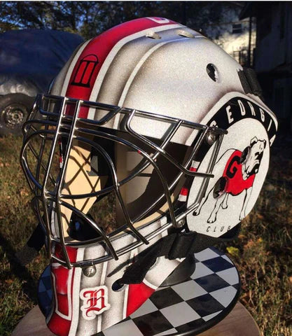Tamco Paint OG Red Candy Pearl Basecoat in Goalie Mask