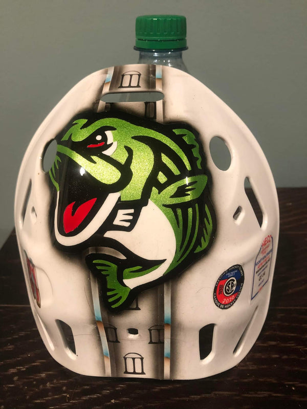 Tamco Paint Drag N Green Metallic & Tamco Intensity in Hockey Goalie Mask