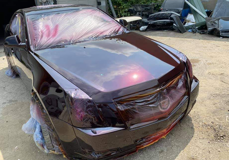 Tamco Paint Candy Pearl Basecoat Cabernet Project Photos