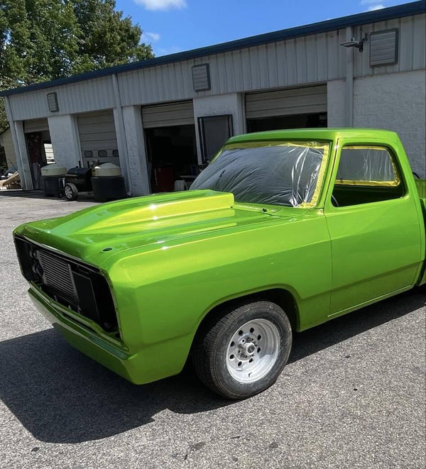 Tamco Paint Sublime Green in 1980 Dodge D-Series pickup truck