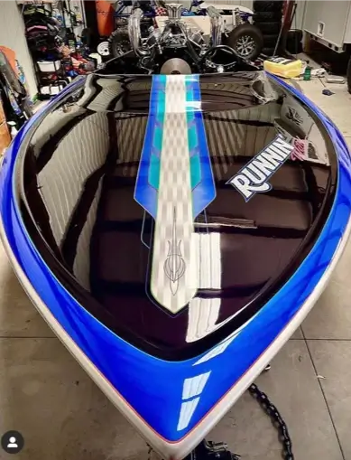 Blue Nitrous Jet Boat