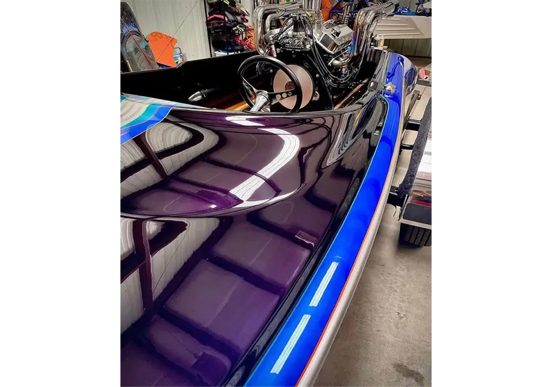 Blue Nitrous Jet Boat