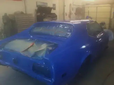 Blue Nitrous 1971 mustang