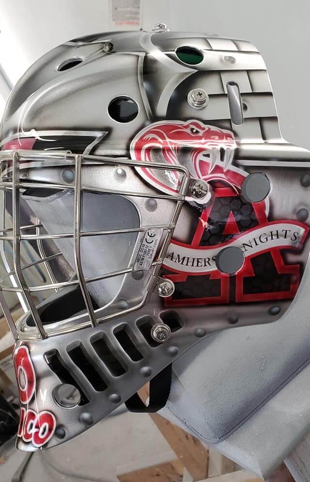 Slick Silver Metallic Goalie Mask