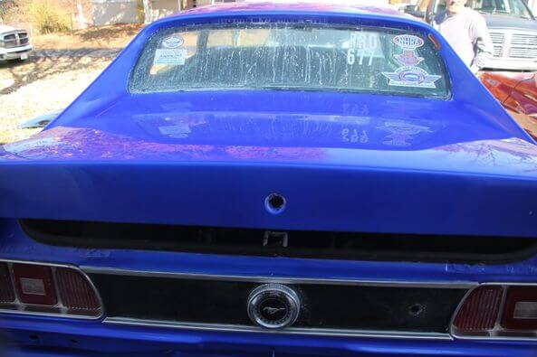 Blue Nitrous 1973 Ford Mustang