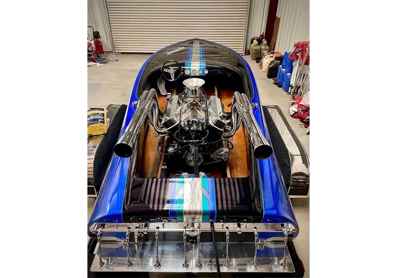 Blue Nitrous Jet Boat