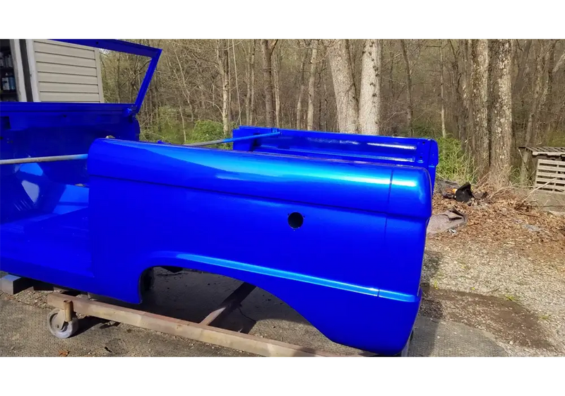 Blue Nitrous 1976 Ford F-250