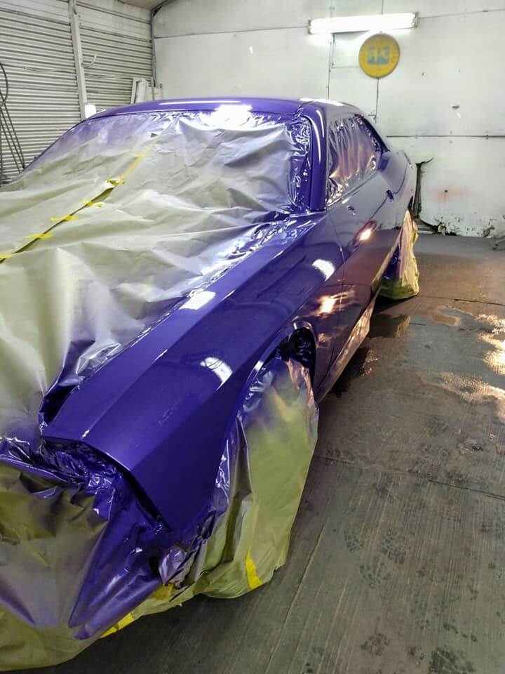 PLUM CRAZY OEM BASECOAT DODGE CHALLENGER CAR