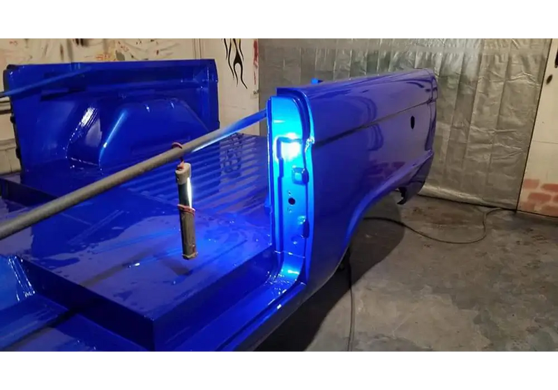 Blue Nitrous 1976 Ford F-250