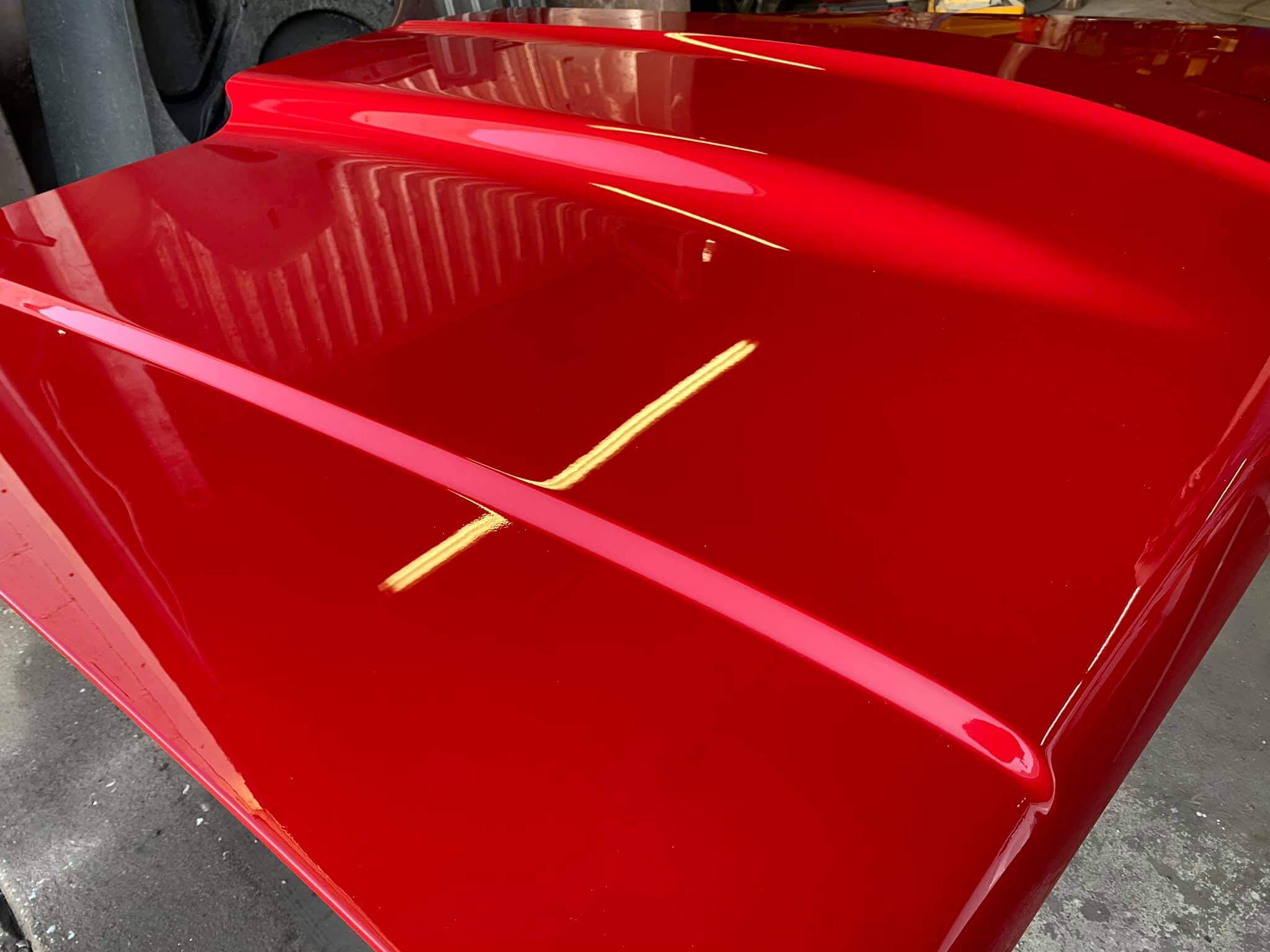 Bright Red Car Part